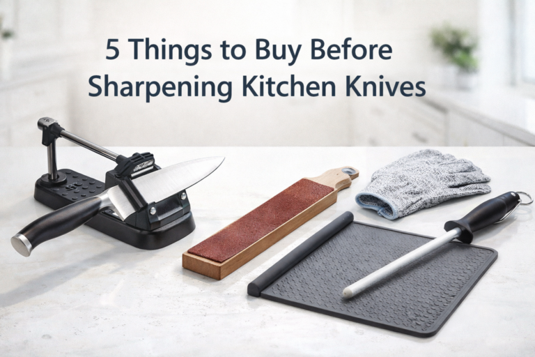 5 Things to Buy Before Sharpening Kitchen Knives (Beginner Kit)